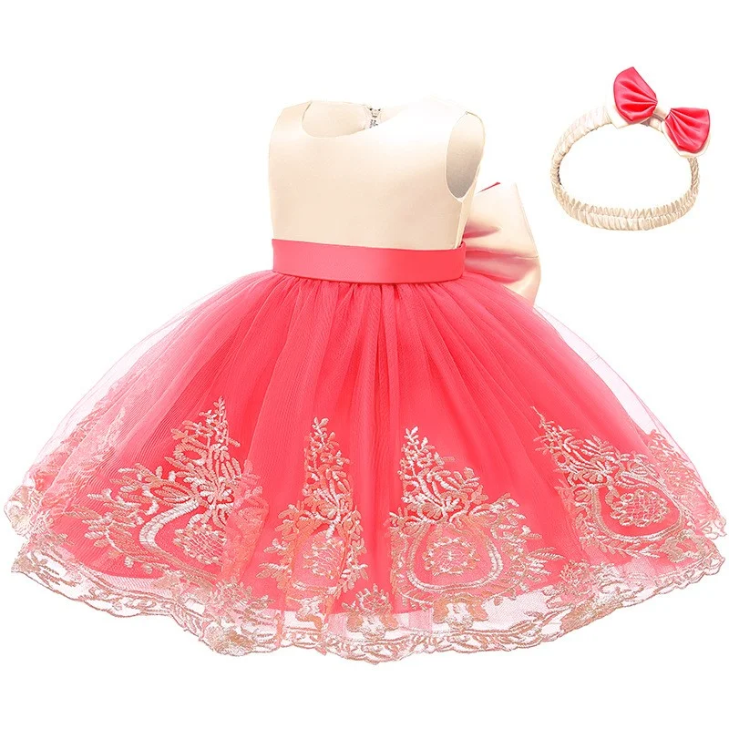 New children's clothing national style embroidered Christmas princess dress dress girls dress one-year-old suit costumes